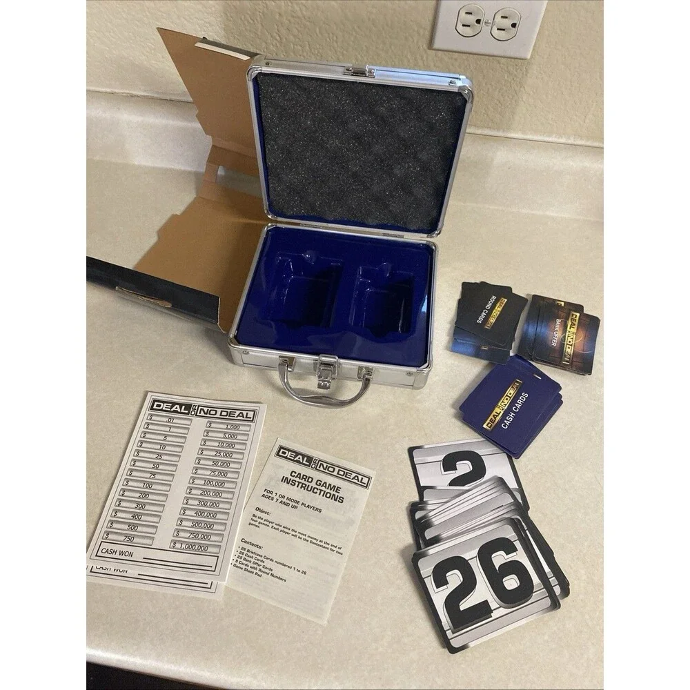Deal or No Deal Card Game in Metal Briefcase 2006